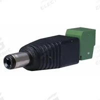 SPECO TECHNOLOGIES Female DC Plug to Terminal Block: DC Plug, Metal/Plastic, Digital CCTV Cameras (MPN DCPLGBLOK). Key specifications — Brand: SPECO TECHNOLOGIES; Compatible Surveillance Equipment: Digital CCTV Cameras; Manufacturer Part Number: DCPLGBLOK; Color: Black; Product Type: DC Plug; For Use With: Video Surveillance Cameras; Material: Plastic; Compatible with Series: Universal.