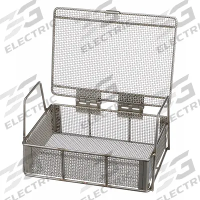 MARLIN STEEL WIRE PRODUCTS Parts Washer Basket: Rectangular, Stainless Steel, Silver - Rectangular Parts Washer Baskets