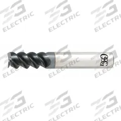 OSG Square End Mill: Carbide, TiAlN Coated, 3 Flute, 4 mm Mill Dia, 14 mm LOC, 64 mm OAL (MPN HP460-1575)