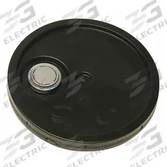 APPROVED VENDOR Lid: Gasketed/Snap-On/Spout/Tear Tab, 12 1/4 in Overall Dia, Black, Plastic (MPN ROP2100CVR-FTT-BK). Key specifications — attr1265148: 1H2/Y1.5/30; attr1188872: APPROVED VENDOR; attr1265149: Not Rated; attr1188855: 49EN34; attr1188854: Plastic; attr1188856: ROP2150BK-M.