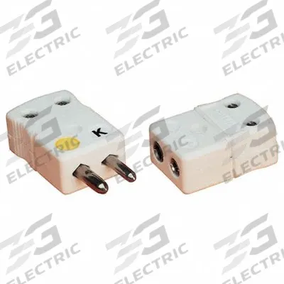 OMEGA Temperature Probe Connectors & Adapters: Plug, For Type K Thermocouple Type - Thermocouple Plugs