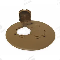 CANTEX Floor Box Cover: Round, Bronze, PVC, Bronze, 5 1/2 in Dia. x 9/16 in H (MPN 5133678). Key specifications — Brand: CANTEX; Color: Bronze; Cover Shape: Round; Finish: Bronze; Material: PVC.