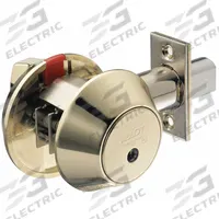 ABLOY Deadbolt Lock: Cylindrical, 1 3/4 in Door Thick - Max, Brass (MPN ME156T 605-KA). Key specifications — ADA Compliant: No; Brand: ABLOY; Cylinder Core Type: Conventional Core Cylinder; Finish: Bright Brass, Clear Coated; Keyway Type: Protec2; Visual Indicator Message: No Message; Includes Core: Core Included; Ligature Resistance: Not Ligature-Resistant.