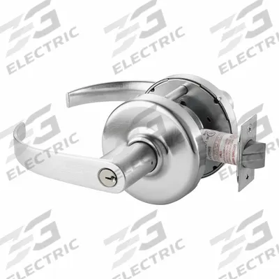 CORBIN Door Lockset: Chrome - Office Lever Locksets