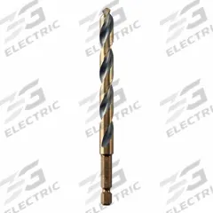 DEWALT Hex Shank Drill Bit: 3/8", 135° Split Point, Black & Gold HSS, Impact Rated (MPN DWA5024). Key specifications — attr1234973: Impact Rated; attr1234966: DEWALT; attr1234978: 0.3750.