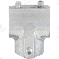 Structural Pipe Fitting: Tee, Tee, 1 1/2 in For Pipe Size, For 1 7/8 in Actual Pipe Outer Dia, Gray (MPN 5-8). Key specifications — Manufacturer Part Number: 5-8; Brand: HOLLAENDER; Finish: Mill; Material: Aluminum; Product Type: Tee.