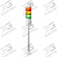 PATLITE Tower Light Assembly: 3 Tier, Sounder Tier Included, IP54, Amber/Green/Red, Direct Wire (MPN LR6-302PJBW-RYG). Key specifications — Manufacturer Part Number: LR6-302PJBW-RYG; Brand: PATLITE; Operating Voltage: 24V DC; Light Tier Color: Red.