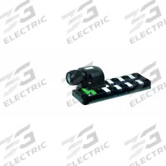 MURRELEKTRONIK M12 distribution block: EXACT12, 8 Ports, 5 Pole M12 Female (MPN 8000-88550-0000000). Key specifications — IP Rating: IP65; Features: PNP Electrical Design.
