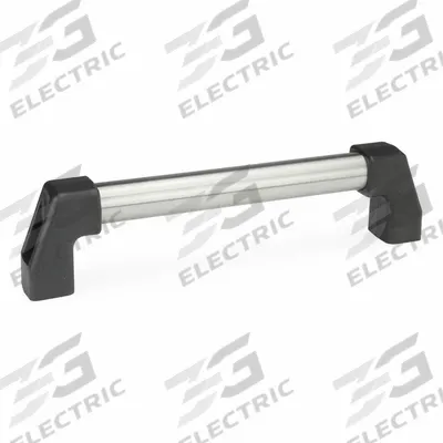 JW WINCO Pull Handle: Threaded Holes, Rear-Mount, 11.81 in Mounting Hole Center to Center - Load-Rated Straight-Leg Tubular Pull Handles
