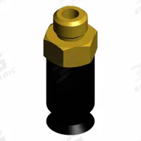 SMC Vacuum Pad: Flat, M5 x 0.8, 6 mm Pad Dia, NBR, Black, 50, 20 mm Pad Ht, ZPT (MPN ZPT06UN-A5). Key specifications — attr1019101: ZPT06UN-A5; attr1019103: SMC; attr1019107: 50.