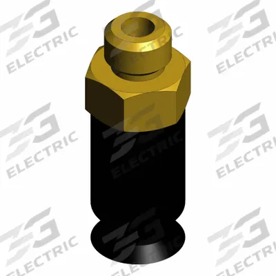 SMC Vacuum Pad: Flat, M5 x 0.8, 6 mm Pad Dia, NBR, Black, 50, 20 mm Pad Ht - Flat Type Automotive Industry Vacuum Pad Assemblies