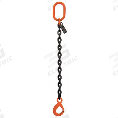 STREN-FLEX Chain Sling: 9/32 in Chain Trade Size, 100 Chain Grade, Latching Hook, Alloy Steel - Grade-100 Single-Leg Chain Slings