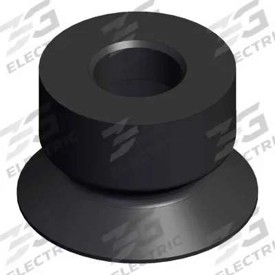 SMC Pad Unit: Flat, w/o Adapter, 10 mm Pad Dia, NBR, Black, 50, 7 mm Pad Ht - Flat Type Automotive & Industrial Vacuum Pads