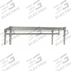 QUANTUM STORAGE SYSTEMS Shelf Hanger/Rail Rod: 48 in W x 1 in H, Steel, Stainless Steel, Silver (MPN GR48S). Key specifications — Brand: QUANTUM STORAGE SYSTEMS; Material: Steel; Finish: Stainless Steel; Color: Silver.