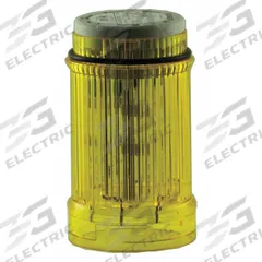 EATON Tower Light Module: Flashing, 24V AC/24V DC, Yellow, 43 mm Overall Dia, 3 in Overall Ht, SL4 (MPN SL4-BL24-Y). Key specifications — Brand: EATON; Compatible with Series: SL4; Lens Color: Yellow; Operating Voltage: 24V DC; Manufacturer Part Number: SL4-BL24-Y.