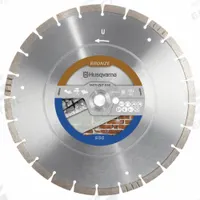 HUSQVARNA Diamond Saw Blade: Block/Brick/Concrete/Reinforced Concrete/Roof Tile, 16 in Blade Dia. (MPN 582705201). Key specifications — attr1097734: Wet/Dry; attr1097738: Self Propelled Walk Behind Flat Saw; attr1097751: HUSQVARNA.