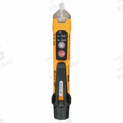 KLEIN TOOLS Voltage Detector/Tester: 12 V to 1,000 V, Audible/Light, CAT IV 1000V, IP67, No Display (MPN NCVT3P). Key specifications — Brand: KLEIN TOOLS; Built-In Flashlight: Yes; IP Rating: IP67.