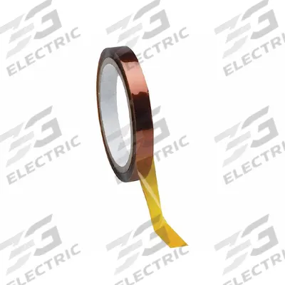 SHERCON Film Tape: 1/4 in Wd, 36 yd Lg, 2.5 mil Thick, Polyimide Film, Silicone - High-Temperature Film Masking Tape