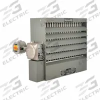 TPI INDUSTRIAL Electric Unit Heater: 30 kW Watt Output, Gray, 480V AC, 3-Phase, 4,900 cfm Air Flow (MPN HLA24-480360-30.0-24TD). Key specifications — Voltage, Phase: 480V AC, 3-Phase; Brand: TPI INDUSTRIAL; Housing Color: Gray.