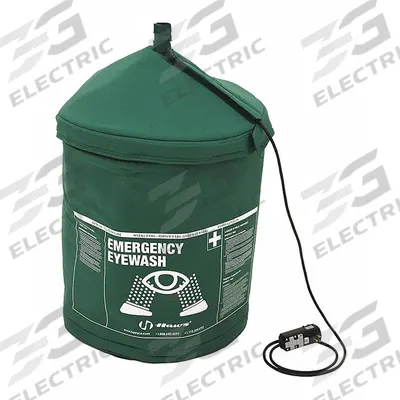 HAWS Insulating Jacket: 120 V, Nylon, Green, Heated Jacket - Accessories for Pressurized Portable Eyewash Stations