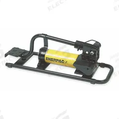 ENERPAC Hydraulic Foot Pump: 2 Stages, Single Acting, 200 psi Max. Pressure 1st Stage, Aluminum (MPN P392FP). Key specifications — Brand: ENERPAC; Cylinder Compatibility: Single Acting.