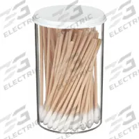 FIRST AID ONLY Cotton Tip Swab: Non-Sterile, Cotton, 3 in Lg, Wood, Single, 100 PK (MPN 25-410). Key specifications — Brand: FIRST AID ONLY; Tip Material: Cotton; Handle Material: Wood; Tip Type: Single.