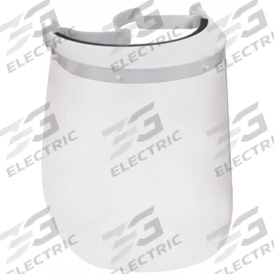 PYRAMEX Face Shield: Uncoated, Reusable, Secondary Flip Down Shaded Visor Not Included - Pre-Assembled Disposable Full Face Shields