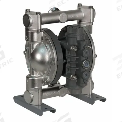Dayton Double Diaphragm Pump: 316 Stainless Steel, 1 1/2 in, Tri-Clamp, 46 gpm - FDA-Compliant AODD Pumps