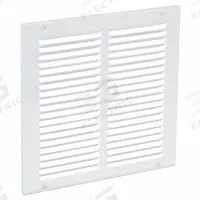Return Air Grille: Louvered Grille, White, Powder Coated, Steel, 11 3/4 in H, 11 3/4 in W, 1/4 in D (MPN 4MJN4). Key specifications — Mounting Location: Wall; Brand: APPROVED VENDOR; Fire Rating: Not Fire Rated.
