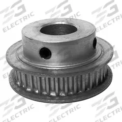 DAYTON Timing Pulley: Curvilinear, Fixed, For HTD Timing Belt Section, For 6 mm Belt Wd, 38 Teeth (MPN 38-3M06-6FA4). Key specifications — Brand: DAYTON; Finish: Clear Anodized; For Belt Series: Powerhouse®.