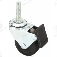 Swivel Caster: 10 Series/15 Series, Rubber/Steel, 2 in Wheel Dia, 1 29/64 in x 3 5/16 in x 4 in, Adj (MPN 2299). Key specifications — Includes Fasteners: Yes; Mounting Type: Drop-In; Caster Type: Swivel; System of Measurement: Inch; Finish: Zinc-Plated; Brand: 80/20; Material: Rubber/Steel; Product Type: Threaded Stem Swivel Caster.