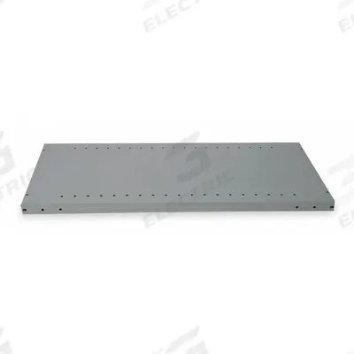 HALLOWELL Shelf: 48 in Overall Wd, 24 in Overall Dp, Solid Shelf, 22 ga, Dark Gray - Solid Steel Shelves for Standard Metal Shelving