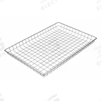 MARLIN STEEL WIRE PRODUCTS Storage Basket: Steel, Chrome-Plated, Silver, 16 5/8 in Overall Wd (MPN 130-12)