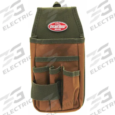 BUCKET BOSS Tool Pouch: For 2 in Belt Wd - Max, 5 Pockets - Polyester Tool Pouches