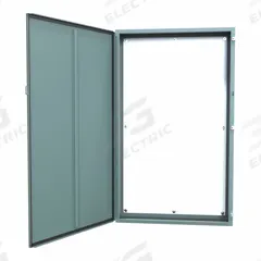 HAMMOND Electrical Enclosure: Steel, 60 in x 36 in x 8 in, NEMA 12/13, w/Panel, Solid Cover, Hinged (MPN 1418T8). Key specifications — Brand: HAMMOND; Closure Method: Clamps; Knockouts: Not Included.