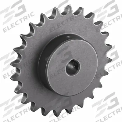 TRITAN Roller Chain Sprocket: 80, For 1 in Chain Pitch, 1 in Bore Dia, 24 Teeth - Size 80 Fixed-Bore Roller Chain Sprockets