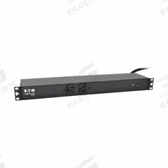 EATON TRIPP LITE PDU: Single-Phase, 120V AC, 14 Outlets, (12) 5-15/20R/(2) 5-15R, 1 RU (MPN PDUH20-ISO). Key specifications — Plug Type: NEMA 5-20P; Brand: EATON TRIPP LITE; Phase: Single-Phase; Maximum Input Voltage: 120V AC; Receptacle Type: (2) 5-15R; Mounting Location: Wall; Facing: 2 Front/12 Rear.