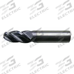 CLEVELAND Ball End Mill: Carbide, 4 Flute, 3/4" Mill Dia, 1-1/2" LOC, 4" OAL (MPN C60117)