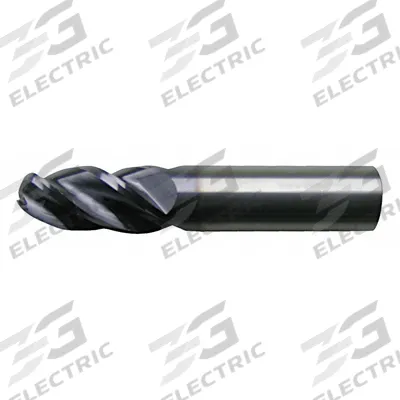 CLEVELAND Ball End Mill: Carbide, 4 Flute, 3/4" Mill Dia, 1-1/2" LOC, 4" OAL (MPN C60117) - Fast-Cutting Carbide Ball End Mills