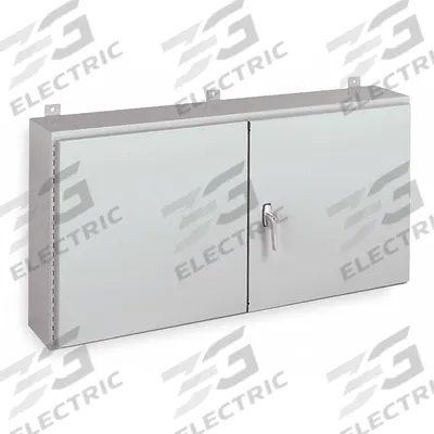 WIEGMANN Enclosure: Steel, 36 in x 42 in x 12 in, NEMA 12, Solid Cover - Steel Dust-Tight Enclosures