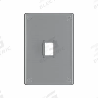 LEGRAND Wall Plate: Toggle, 1 Gang, Silver - Tamper-Resistant Wall Plates