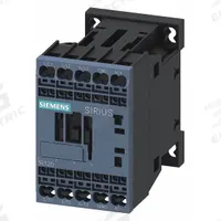 SIEMENS IEC Power Contactor: Non-Reversing, 3 Poles, 3NO Contacts, 12 A, 24V DC Coil (MPN 3RT20172KB41). Key specifications — Brand: SIEMENS; Integrated Surge Suppression: Yes; Wire Termination Type: Spring Loaded.