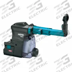 MAKITA On-Tool Dust Extractor: On-Tool, Self-Contained, 1 1/8 in Max. Dia, GRH01, SDS-Plus, HEPA (MPN DX12). Key specifications — attr117716: GRH01; attr117710: SDS-Plus; attr117714: Rotary Hammers; attr117719: HEPA; attr117721: (1) Dust Case with HEPA Filter Cleaning Mechanism (199588-6); attr117708: HEPA Filter Cleaning; attr68812: MAKITA.
