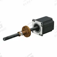 PBC LINEAR Precision Lead Screw: Lead Screw Assembly, Anti-Backlash, PTFE, Stainless Steel, 300, B (MPN LSR1605T-0400-RCF-232-NNN-N). Key specifications — Motor IP Rating: IP40; Motor Length: 79.0 mm; Nut Shape: Round; Nut Type: Anti-Backlash; Phase: 2; Rated Current: 3 A; Steps per Revolution: 200; Brand: PBC LINEAR.