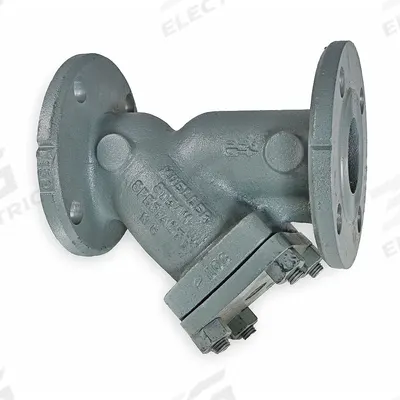 MUELLER STEAM SPECIALTY Y Strainer: 6 in, Flanged, Perforated, 0.125 in Screen Size - Stainless Steel Y Strainers