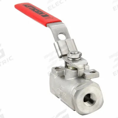 KECKLEY Manual Two-Way Ball Valve: 1/4 in, Stainless Steel, Straight, FNPT x FNPT - Stainless Steel Ball Valves