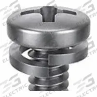 SEMS Screw: Split Lock, M3x0.50 Thread Size, 6 mm Lg, Stainless Steel, Passivated, Pan, 10 PK (MPN 1-MPL-3-6). Key specifications — Drive Size: #1.