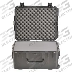 SKB Protective Case: 17 in x 22 in x 10 5/8 in Inside, Pick and Pluck, Black, 2 Wheels, 20 lb Wt (MPN 3I-2217-10BC). Key specifications — Handle Style: Folding; Brand: SKB; Case Closure Type: Latches.