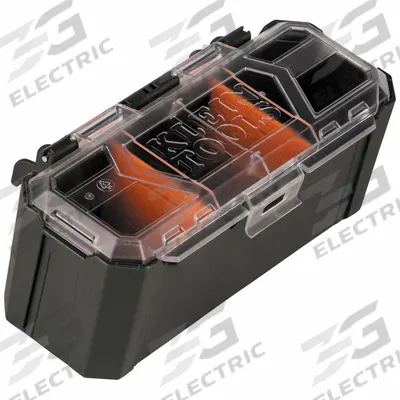 KLEIN TOOLS Parts Bin Rail Attachment: 4 in W x 3 5/8 in H x 8 1/4 in L, Plastic - MODBox Rail Attachments & Adapters