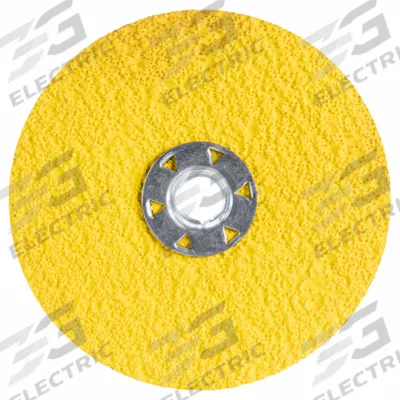 NORTON Fiber Disc: 5" x TN Quick-Change, Ceramic, 36 Grit - Cool-Cutting Fiber Discs for Stainless Steel & Nickel Alloys